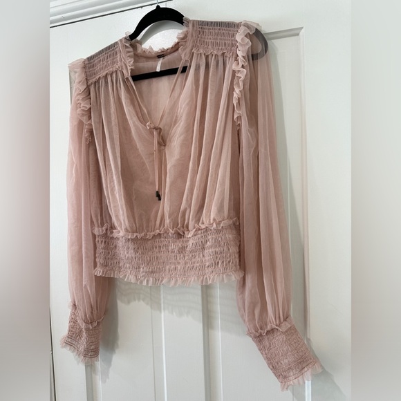 Free People Twyla Cropped top crop blouse shirt - Picture 4 of 14